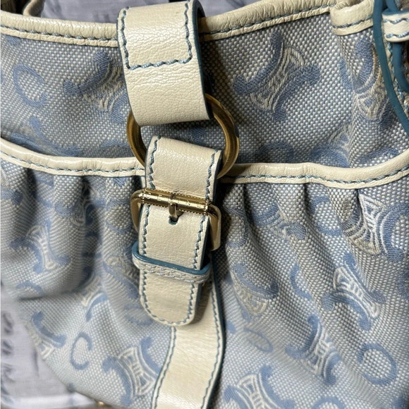 Celine Blue Mini Bucket Bag - Picture 4 of 8